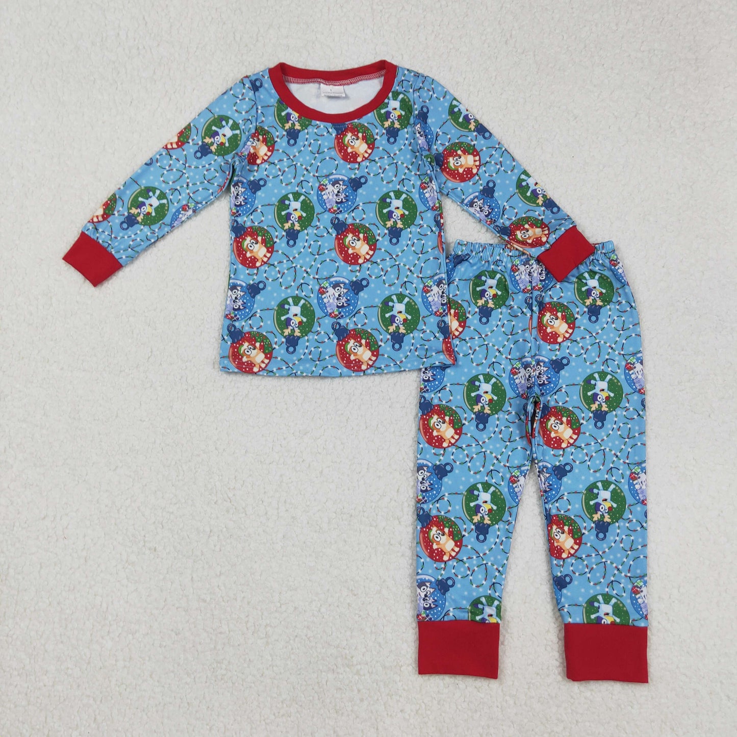 Sibling Baby Boys Christmas Dogs Top Pants Pajamas Clothes Sets Zipper Footie Romper