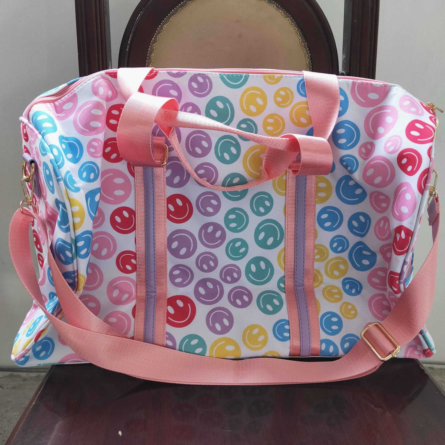 BA0068 Colorful Smile Face Handbags