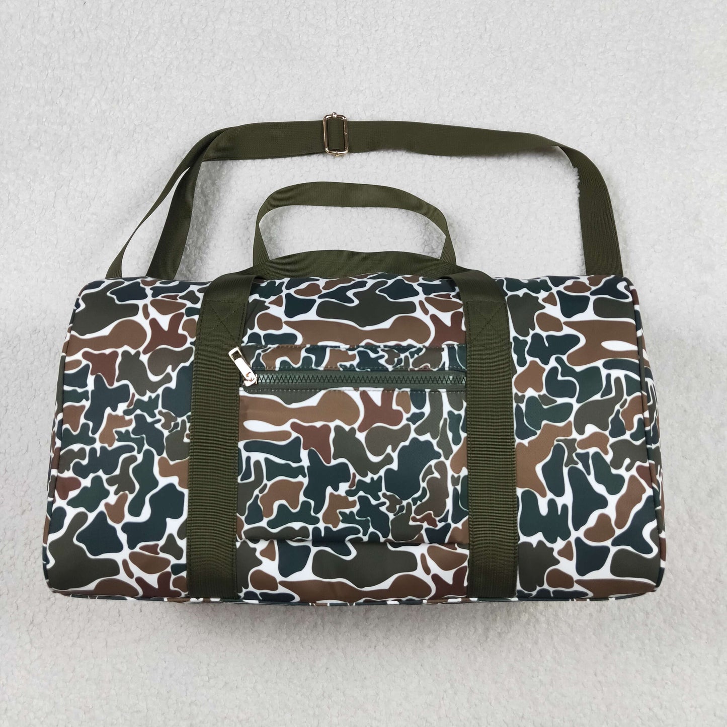 BA0264 Dark Brown Camouflage Gym Bags Traveling Bags