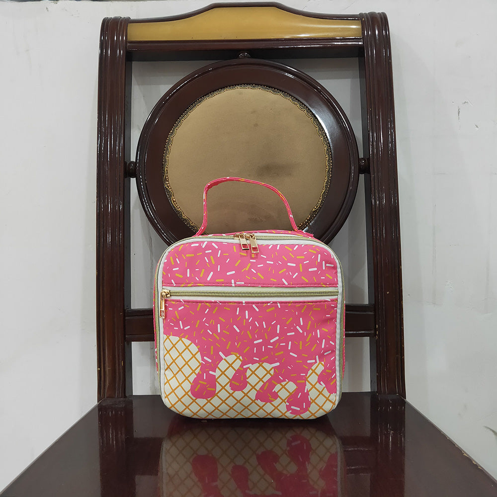 BA0299 baby bag pink drips sprinkles lunch boxes bags