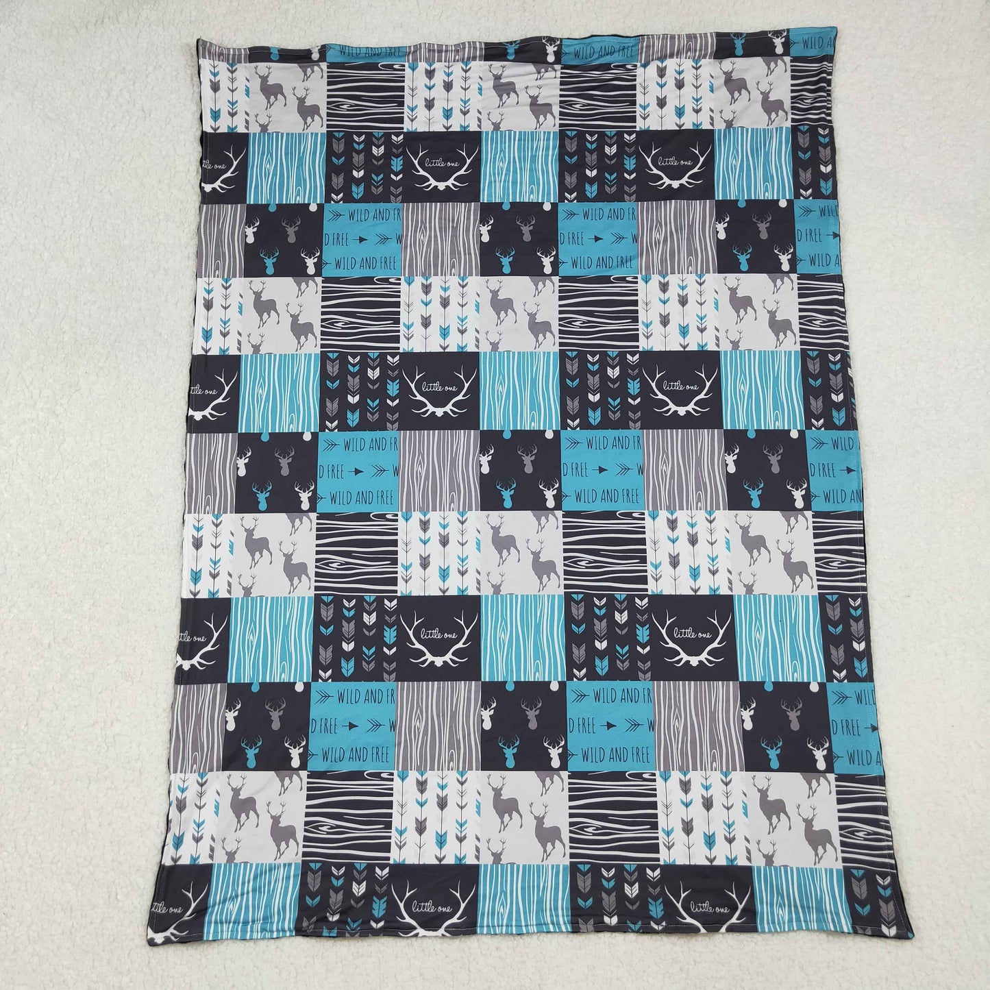 Sibling Baby Kids Camo Ducks Hunting Bows Blankets