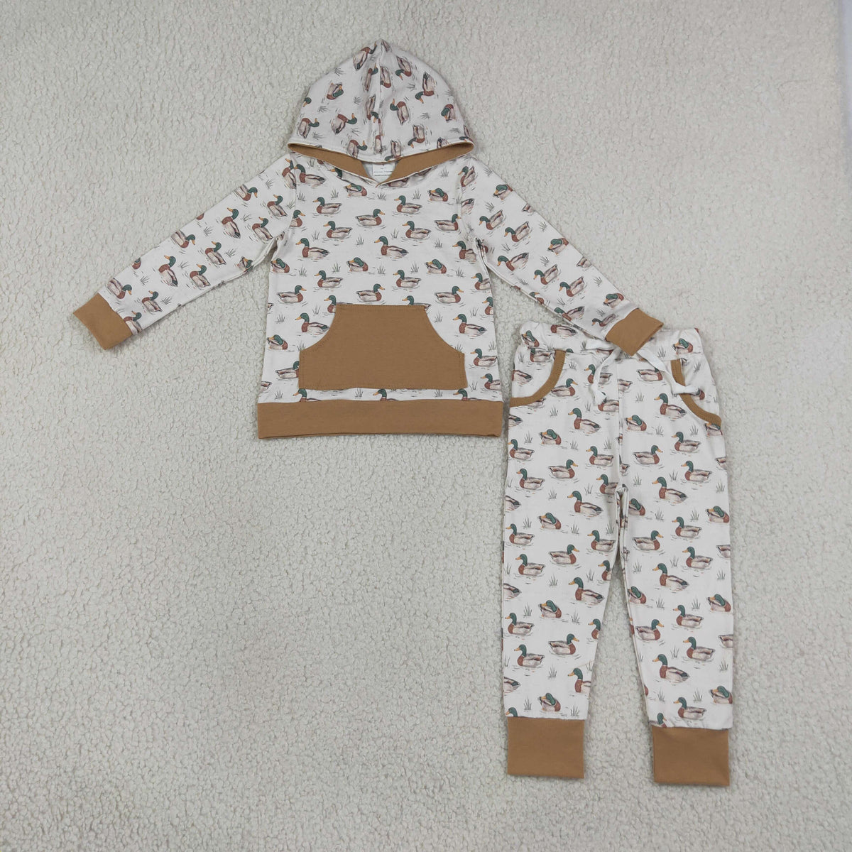 Sibling Baby Boys Western Southern Camo Cows Pocket Hoodie Joggers Clothes Sets