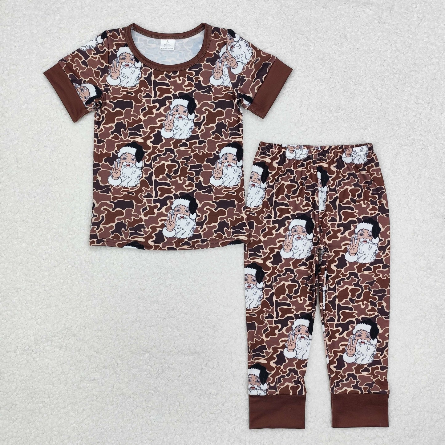 BSPO0480 Bamboo toddler boy clothes camouflage boy fall christma set