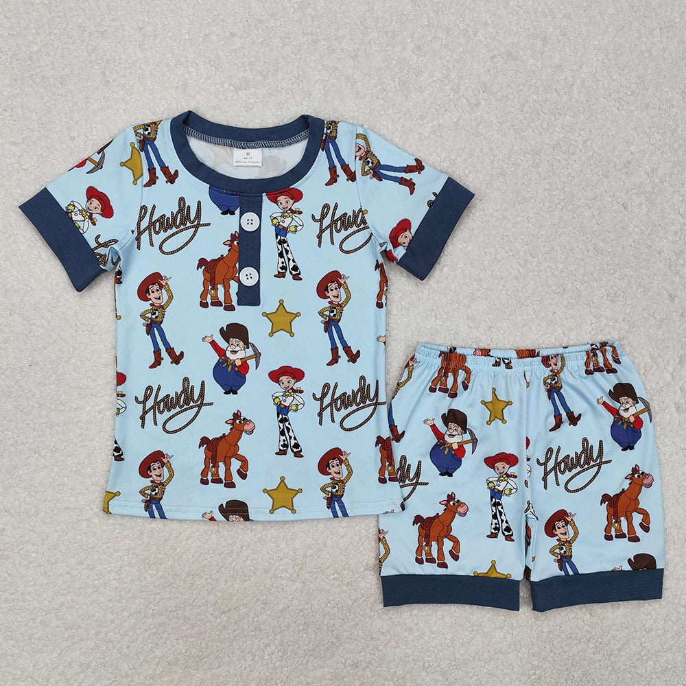 BSSO1214 baby boys clothes toys shorts pajamas summer outfits