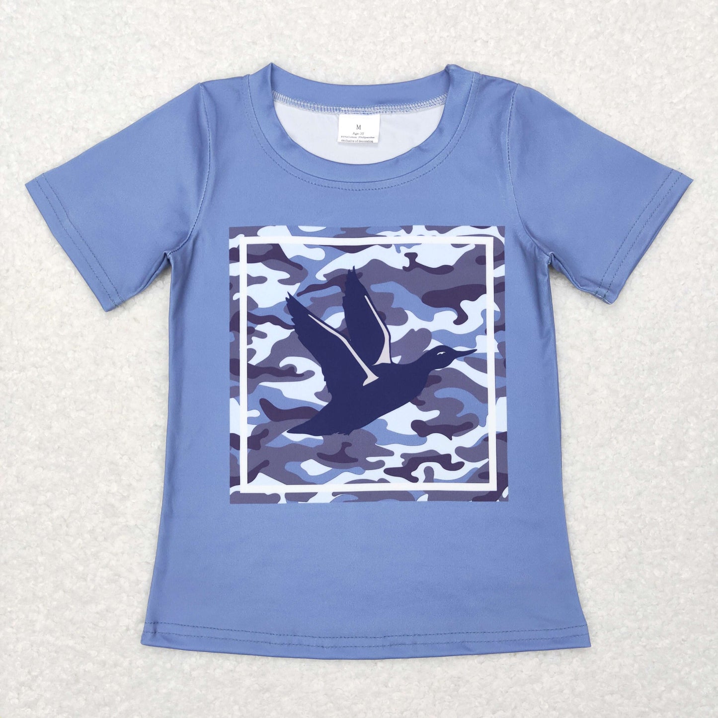 BT0438 toddler boy clothes mallard camouflage boy summer tshirt