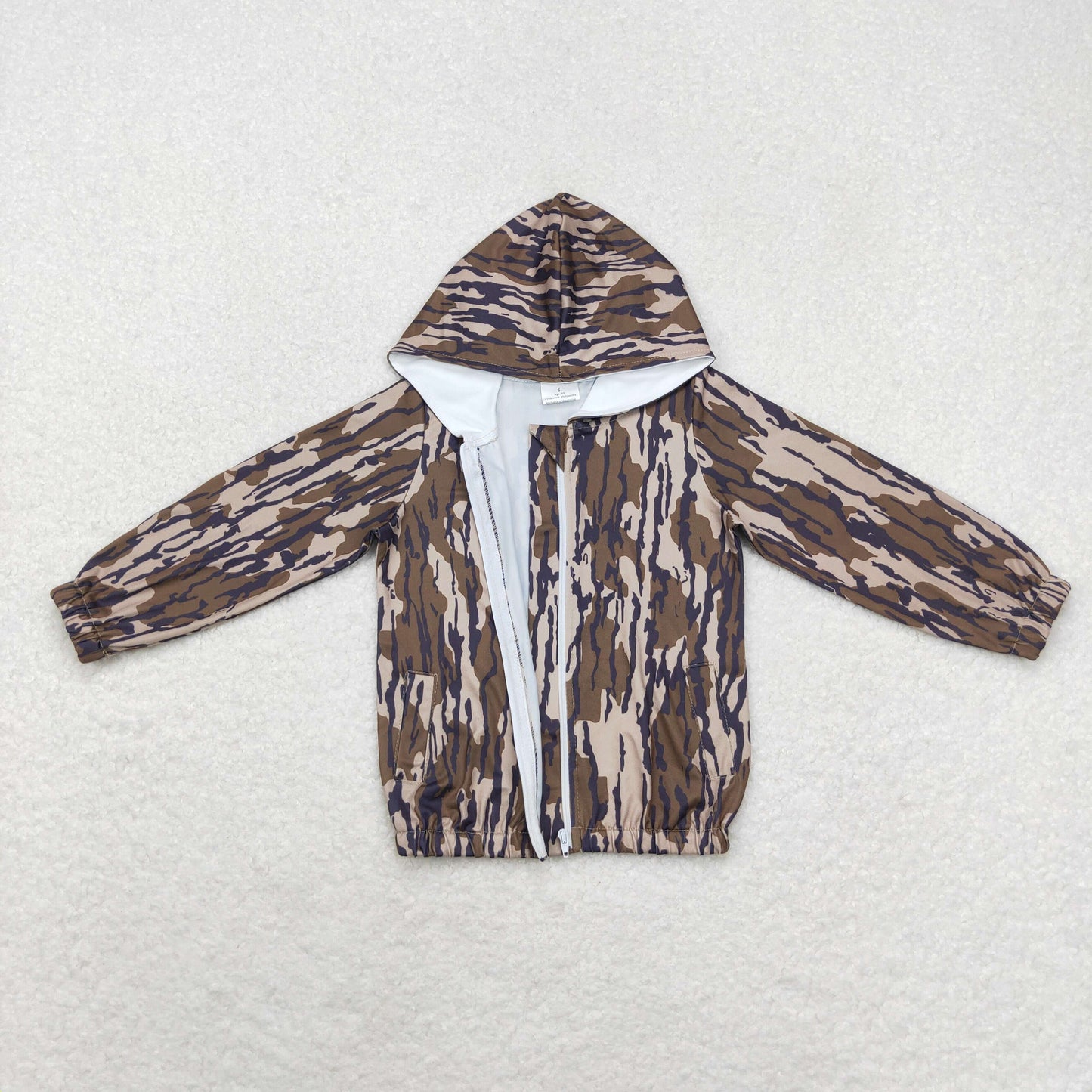 BT0795 toddler boy clothes camouflage boy winter hoodie top