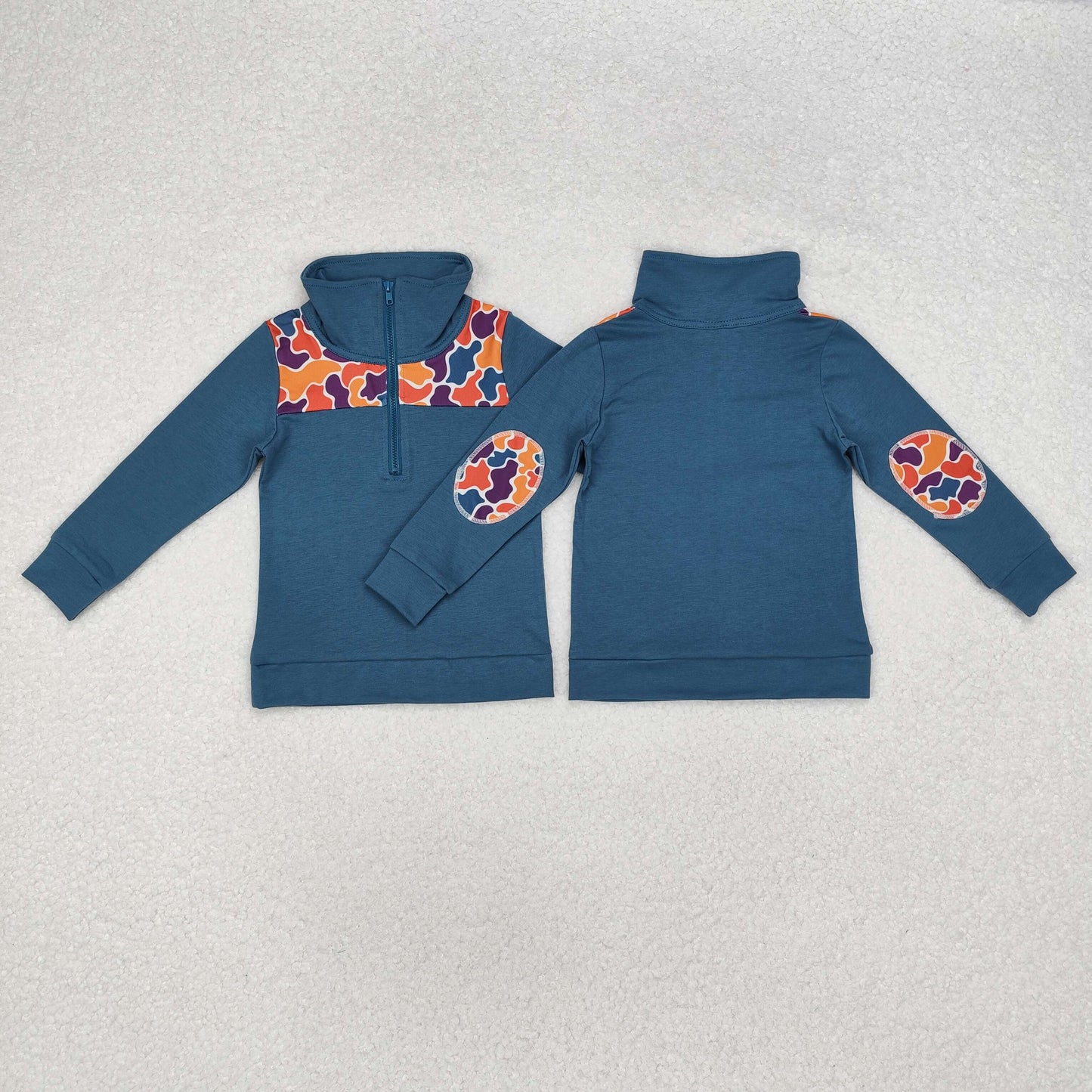 BT0798 toddler boy clothes camouflage boy winter top t-shirt