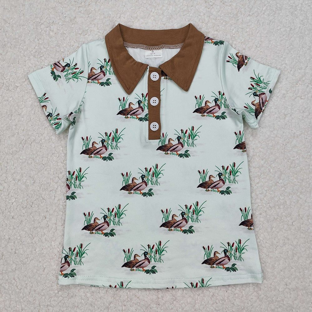 BT1174 baby boy clothes mallard ducks pullovers tshirts