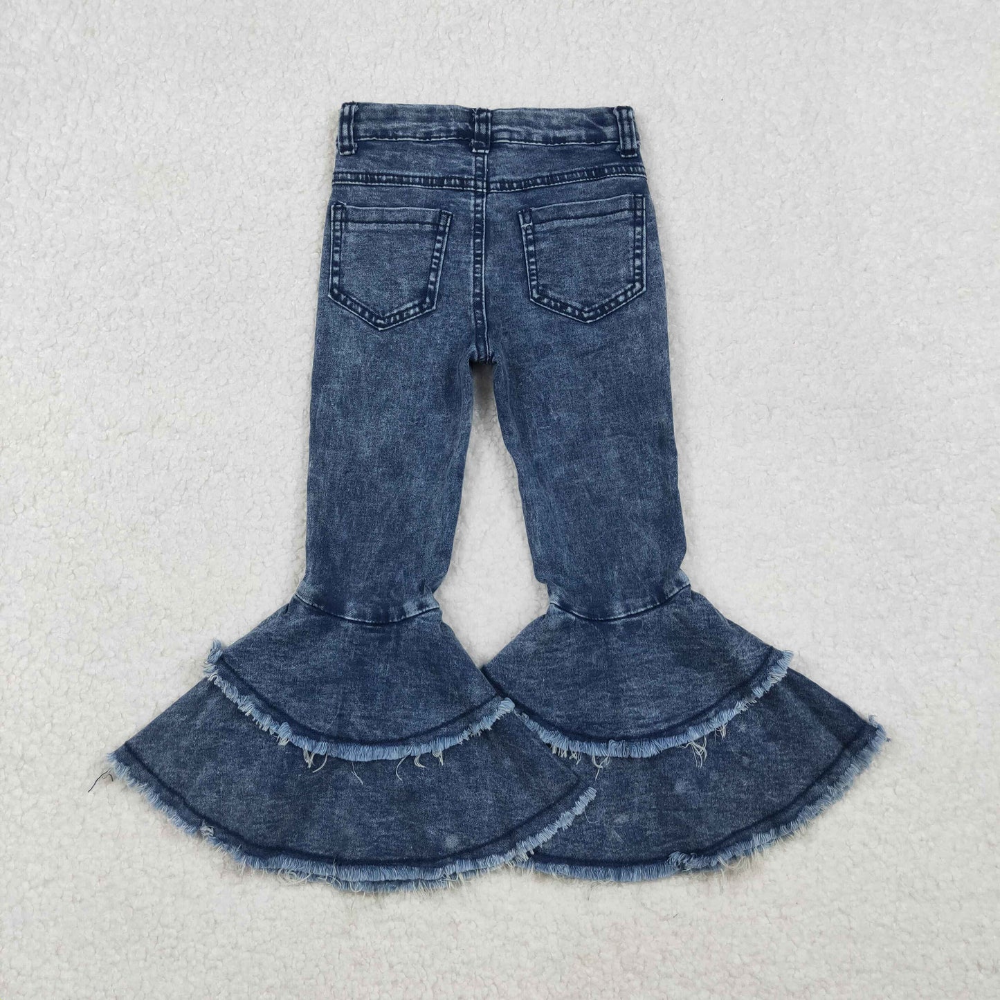 C5-15 Baby Girls Bell Bottom Denim Pants Jeans