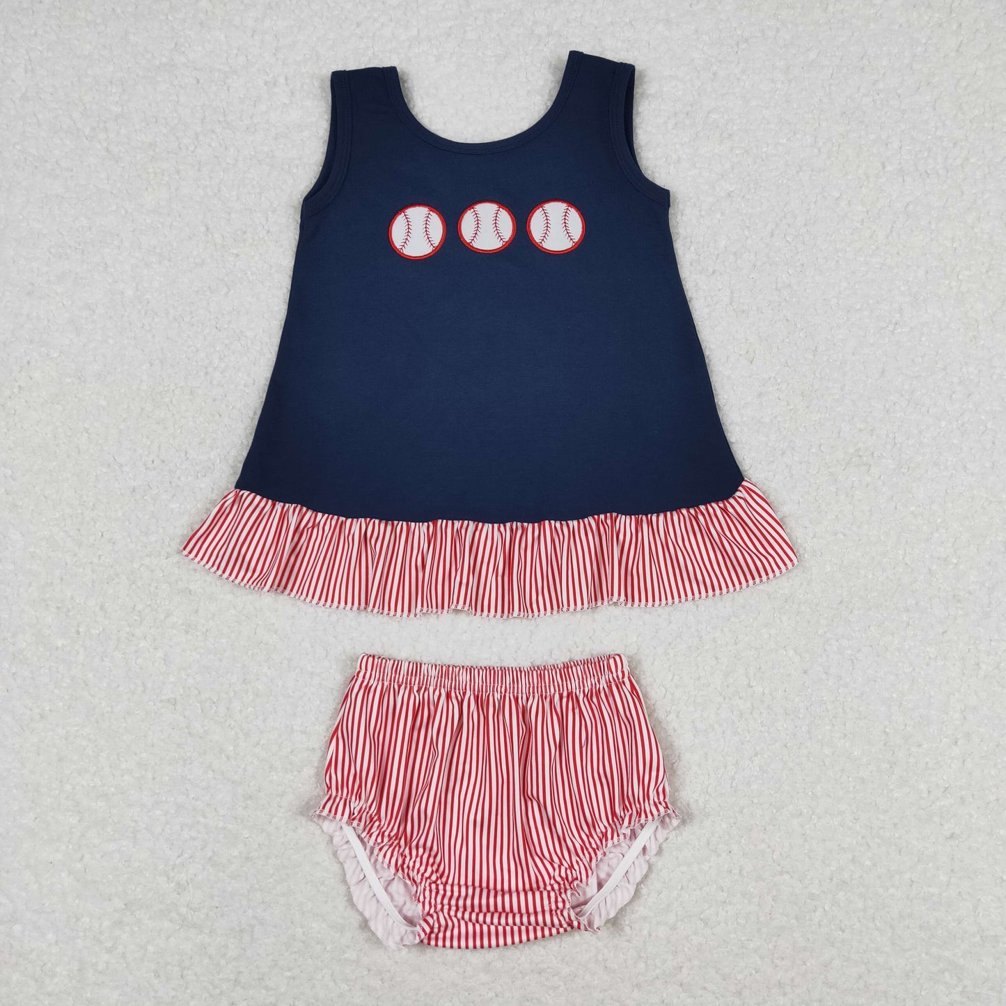 Sibling Baby Boys Embroidery Baseball Top Shorts Bummies Outfits Clothes Sets