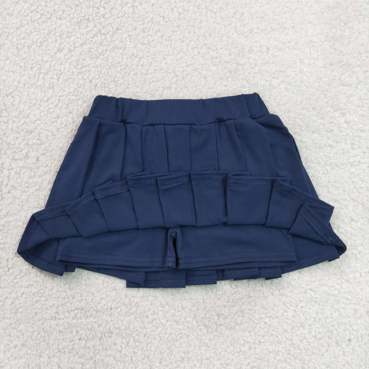 GLK0108 Baby Girls Navy Pleated Skirt Shorts Bottom