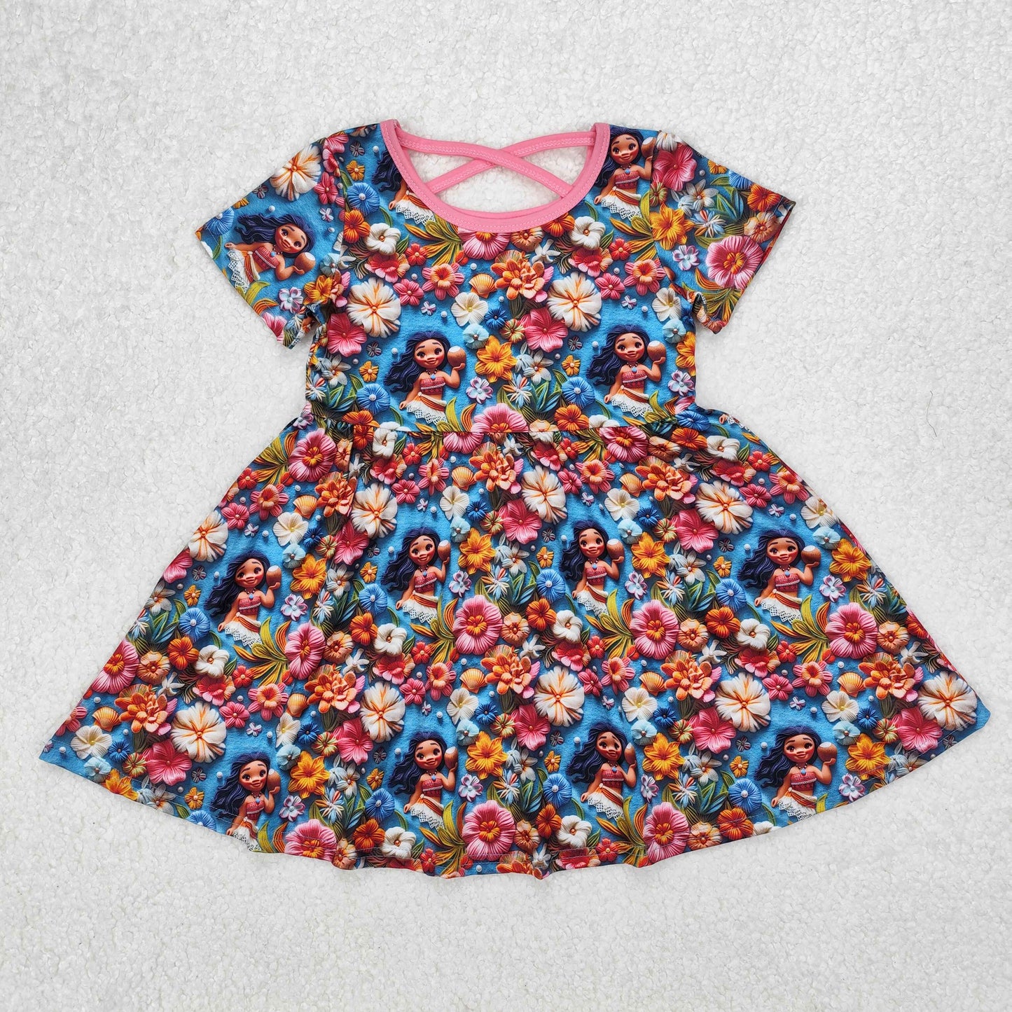 GSD1785 toddler clothes cartoon baby girl summer dress