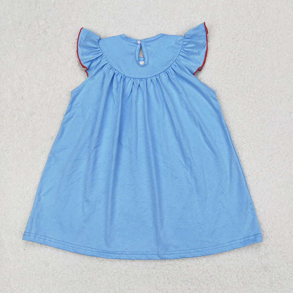 Sibling Smocked Baby Boys Girls 4th Of July Sailboats Rompers Dresses