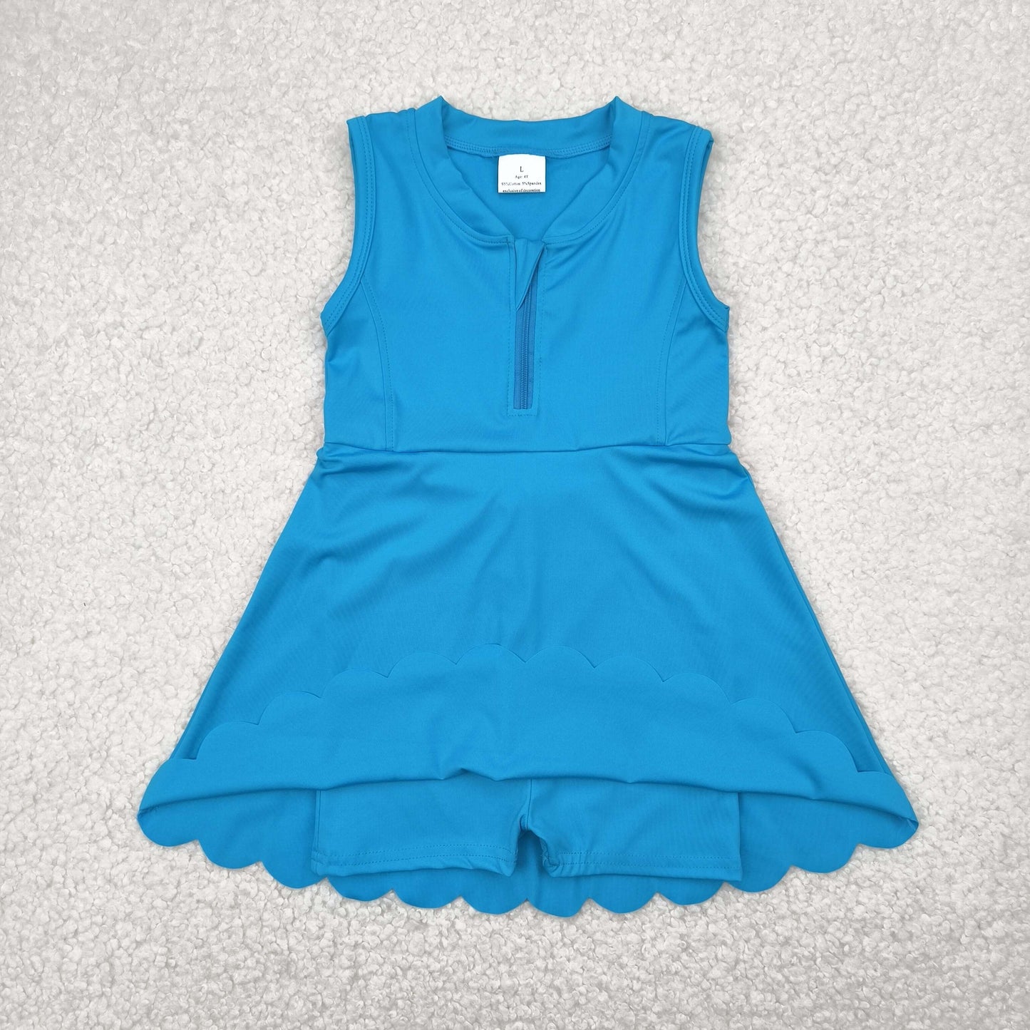 Sibling Baby Girls Yoga Zip Active Wear Skort Knee Length Dresses
