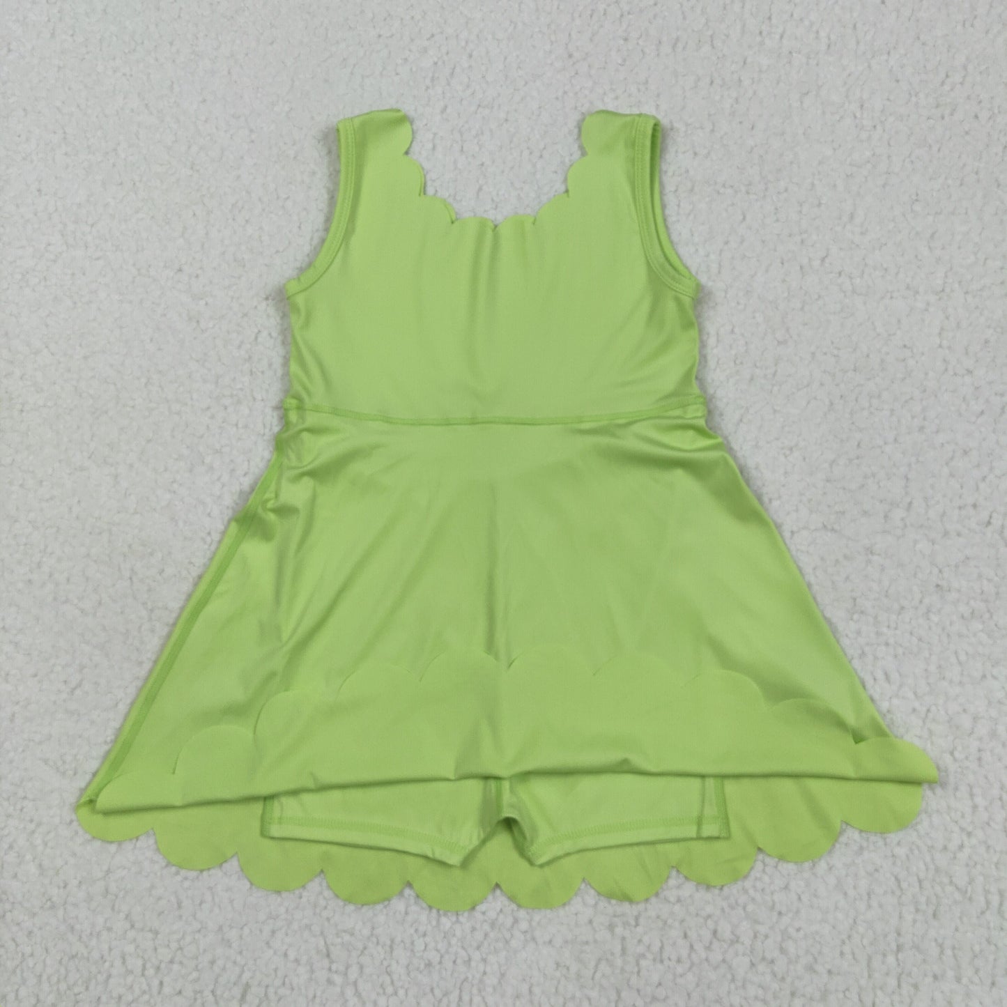 Sibling Baby Girls Sleeveless Activity Wear Yoga Ruffle Knee Length Dresses