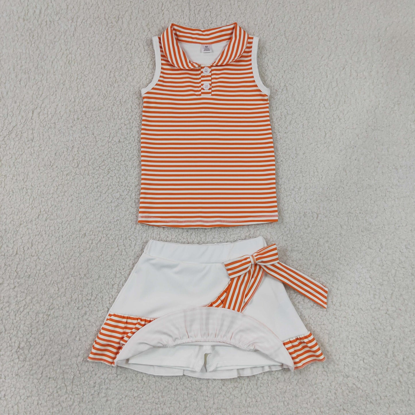 Sibling Baby Girls Bows Checked Button Vests Ruffle Skirt Shorts Yoga Active Clothes Sets