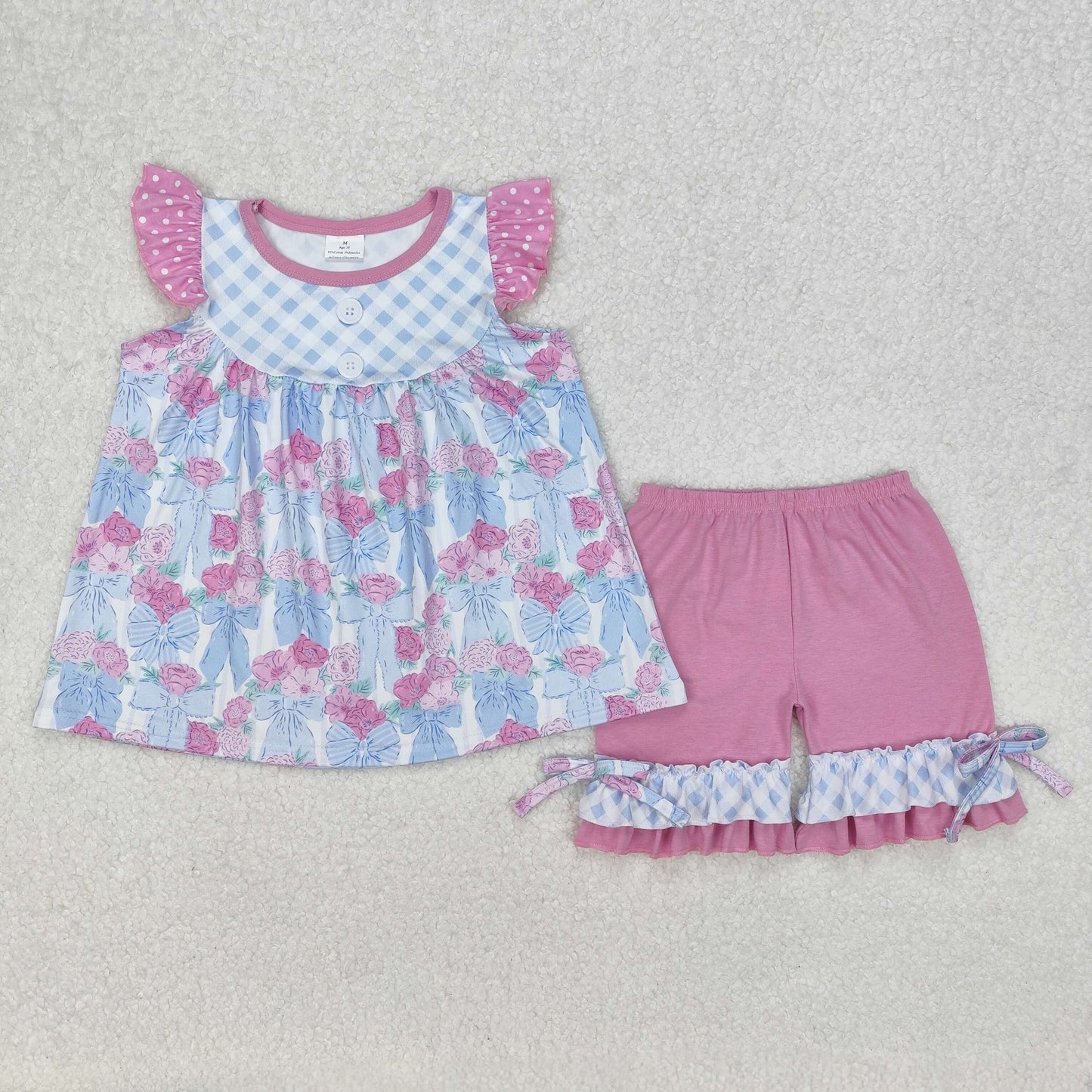 GSSO1642 baby girl clothes floral toddler girl summer outfit