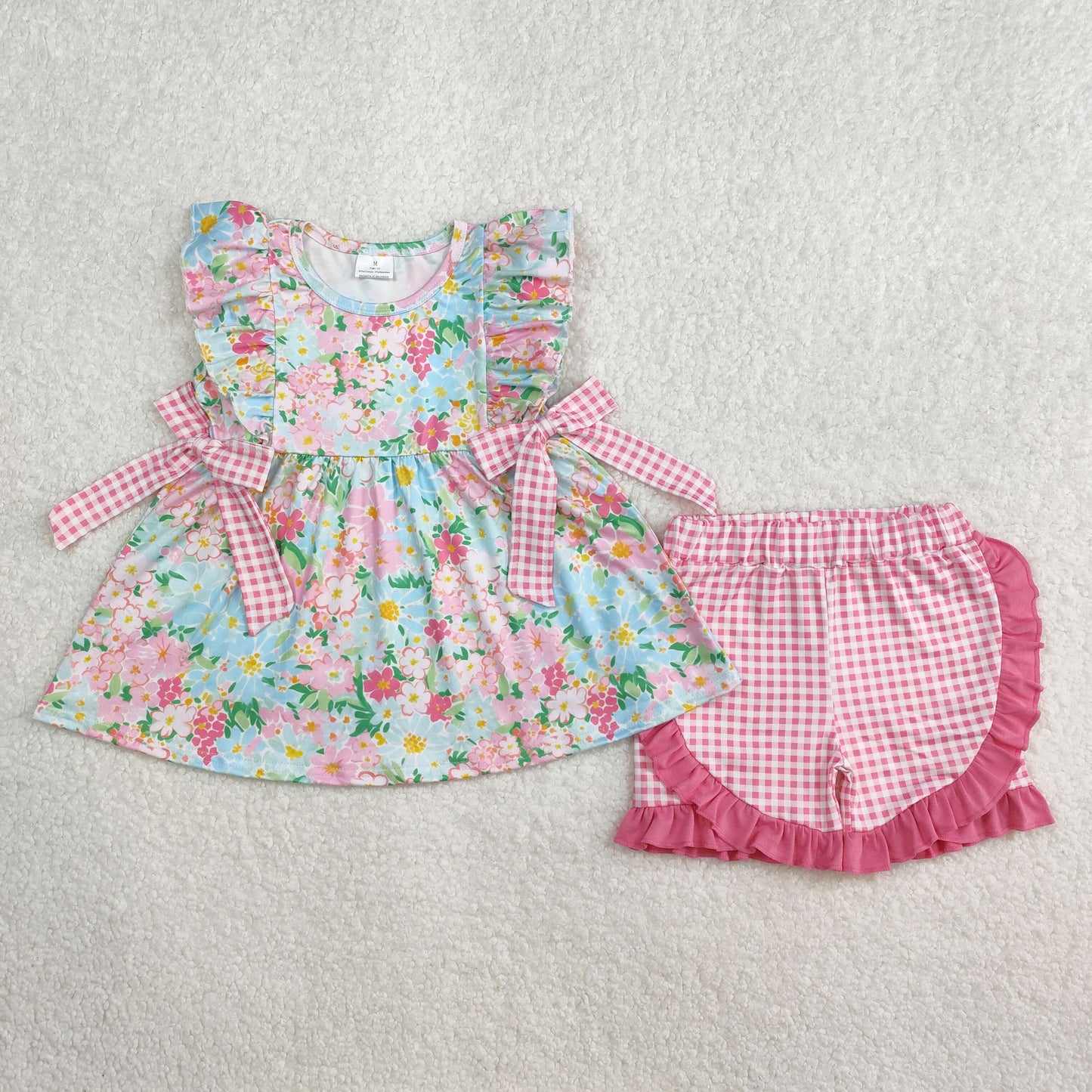 GSSO2111 baby girl clothes flower toddler girls summer outfit