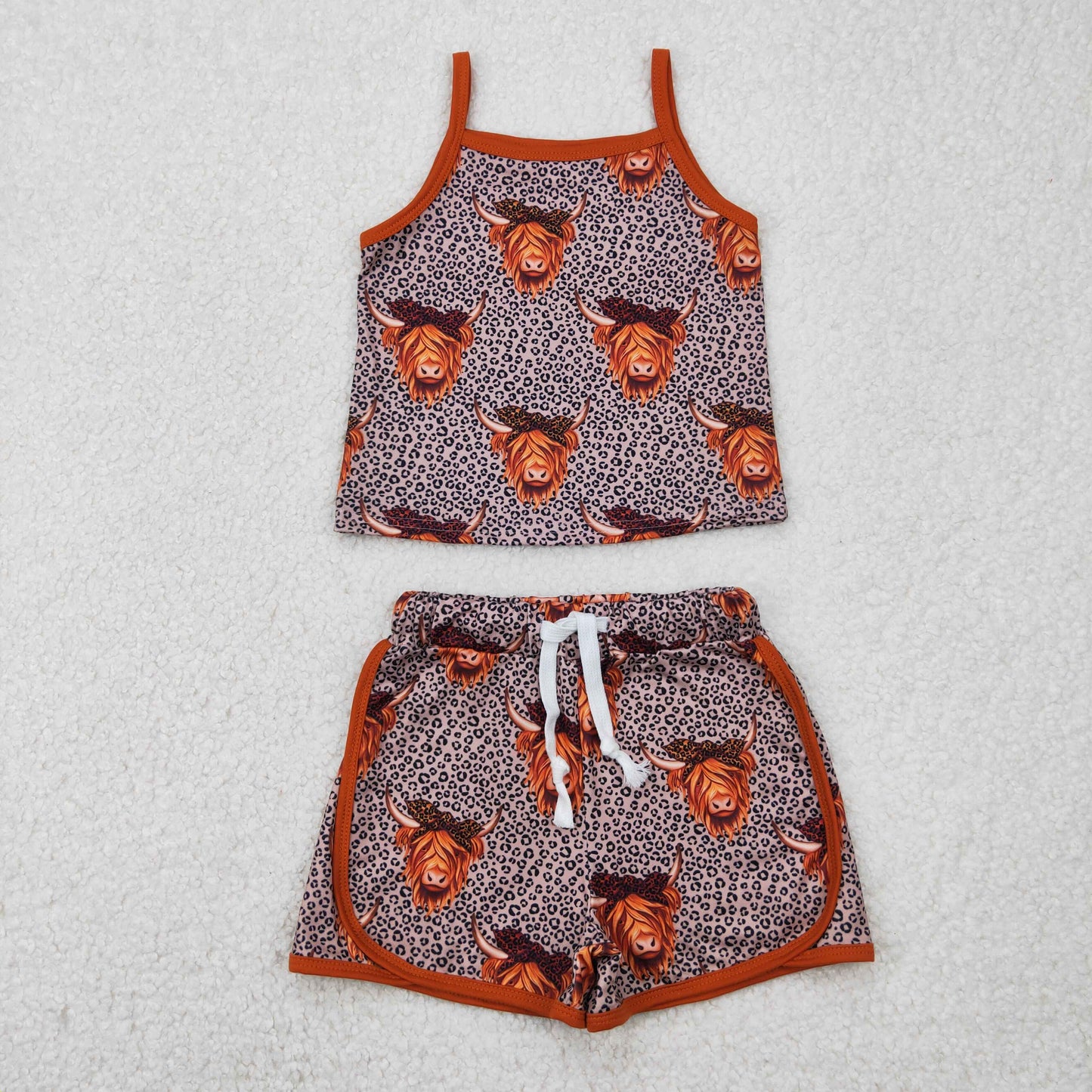 Sibling Baby Girls Summer Straps Shirts Shorts Clothes Sets
