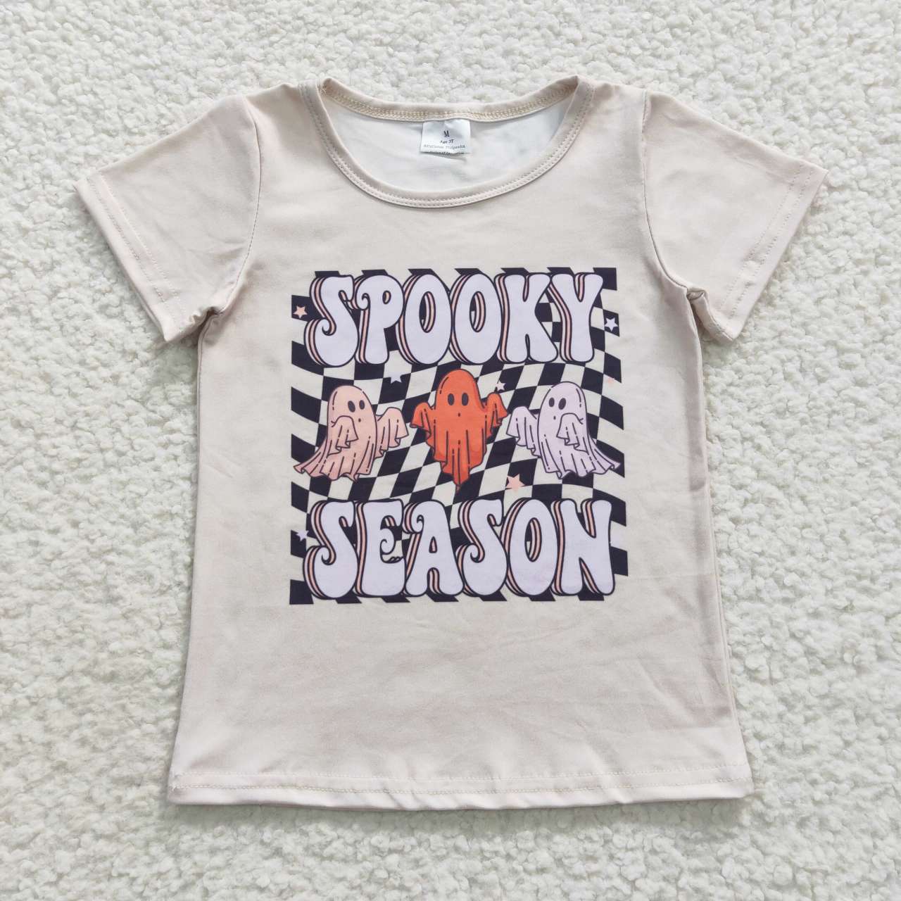 Sibling Baby Boys Girls Hats Ghosts Pumpkins Halloween Tee Shirts Top