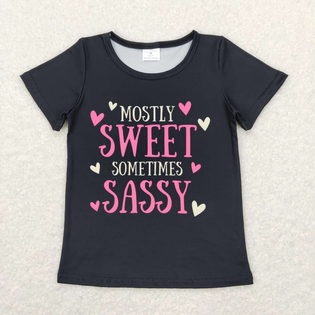 GT0422 baby girl clothes mostly sweet sassy baby girl summer T-shirt