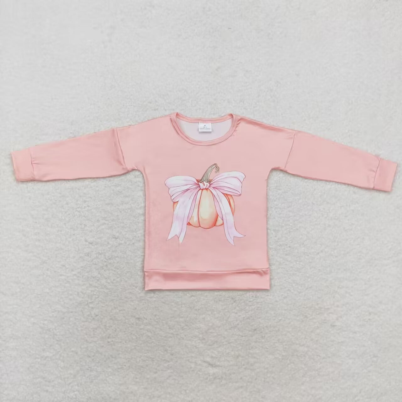 Sibling Baby Boys Girls Bows Pumpkins Fall Tee Shirts Top