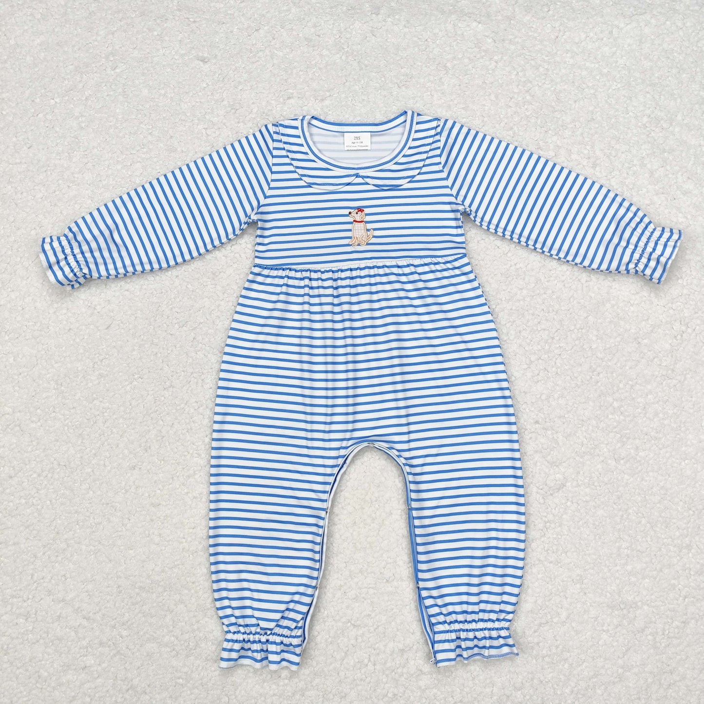 LR1448 baby girl clothes embroidery pubby girl winter romper