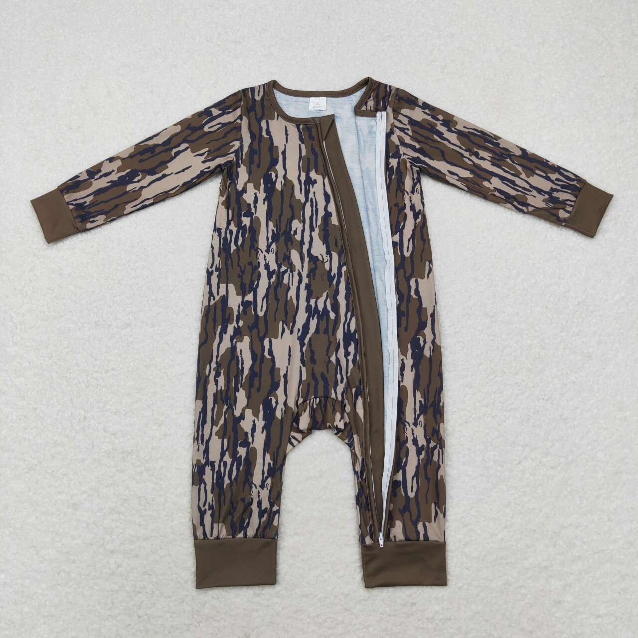 LR1452 Bamboo baby boy clothes camouflage toddler boy winter romper