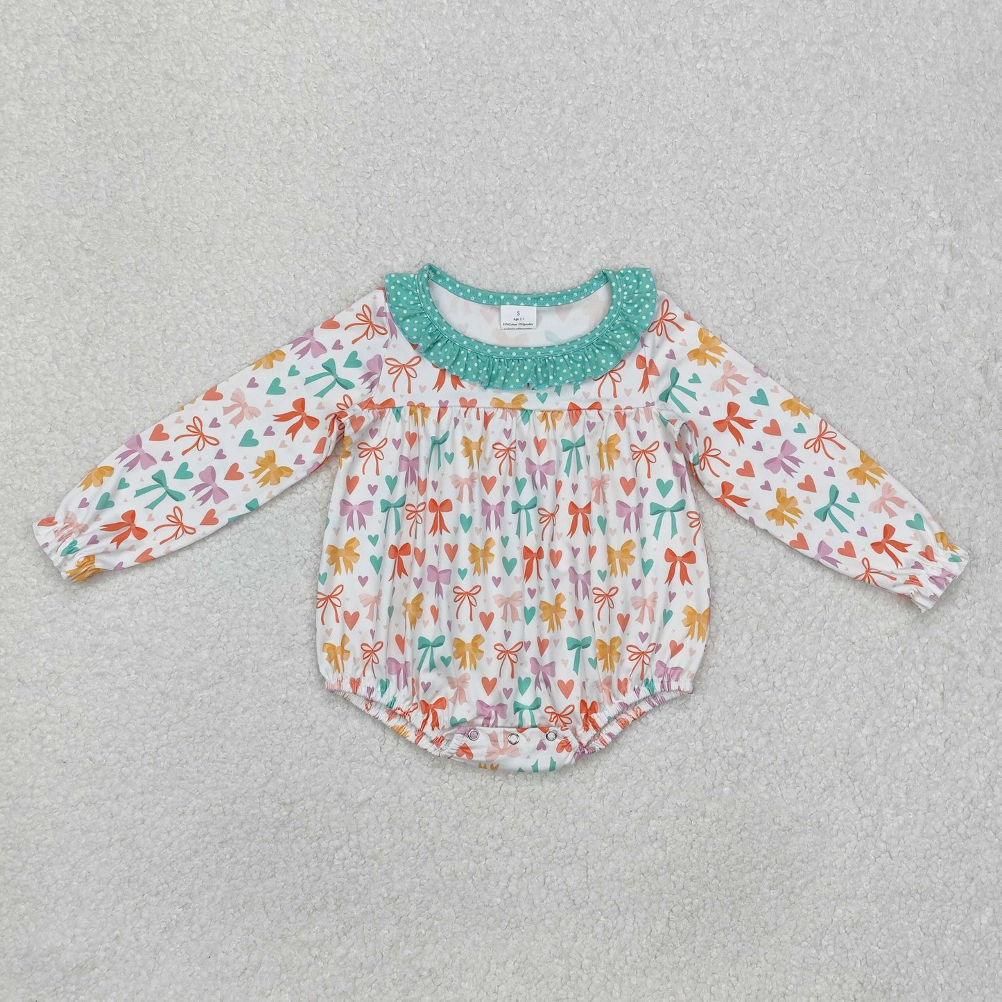 LR2066 baby girl clothes bows girl winter bubble
