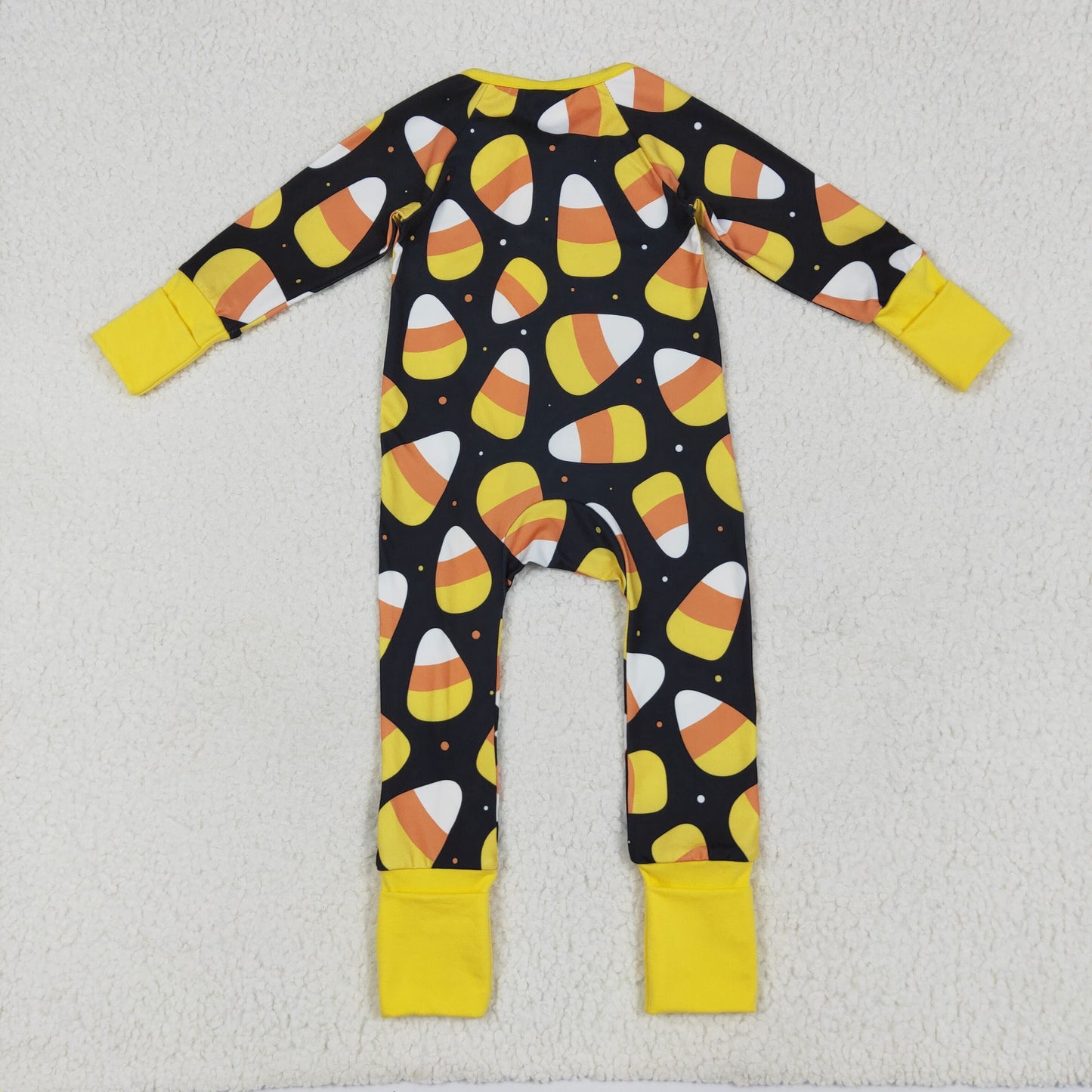 Sibling Baby Kids Ghost Pumpkins Bats Halloween Two Way Zip Convertible Rompers
