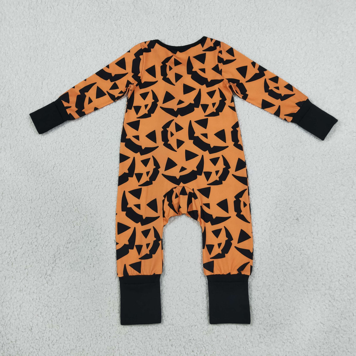 Sibling Baby Boys Ghost Pumpkins Top Pant Halloween Pajamas Set Zip Rompers