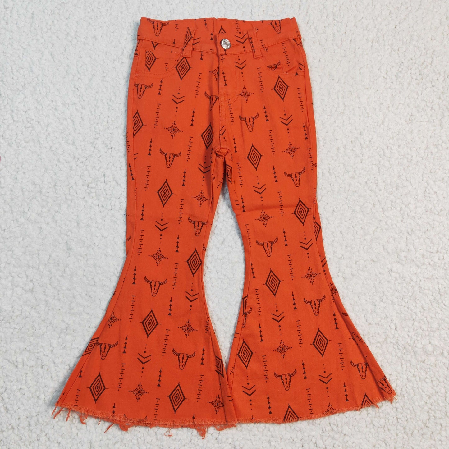 Western Cowgirls Aztec Bell Bottom Pants Jeans P0045