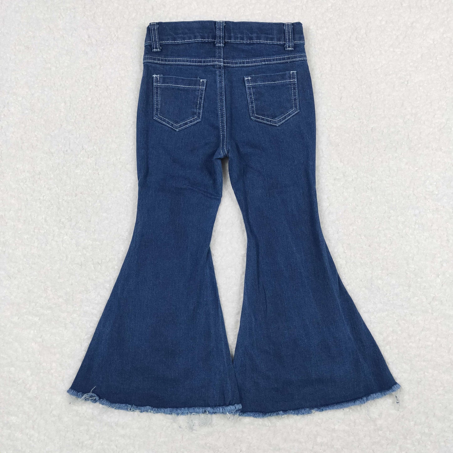 Sibling Baby Girls Hot Blue Bell Bottom Denim Pants Jeans