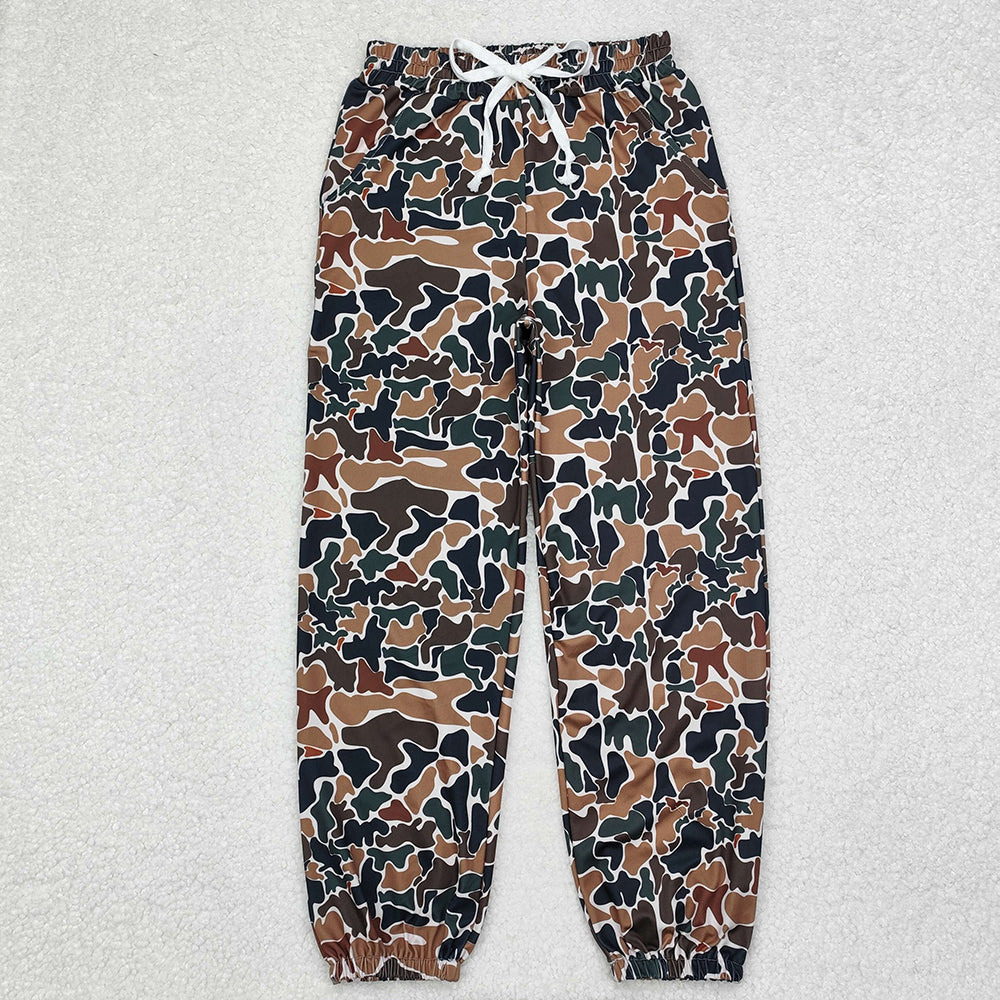 P0621 adult pant brown camouflage women jogger yoga pant