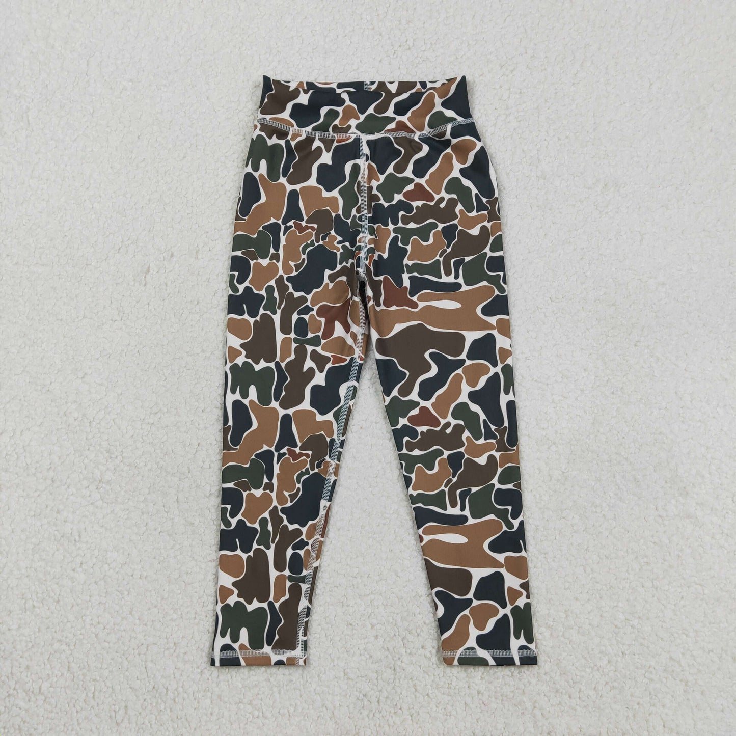 P0690 Baby Girls Southern Dark Brown Camo Yoga Active Leggings Pant Bottom