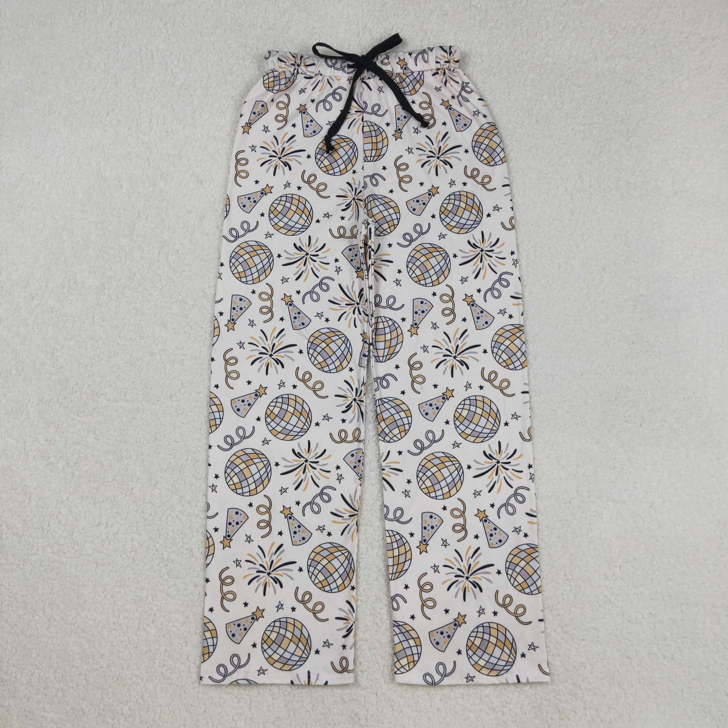 P0792 Adult Women Happy New Year Pants Bottom
