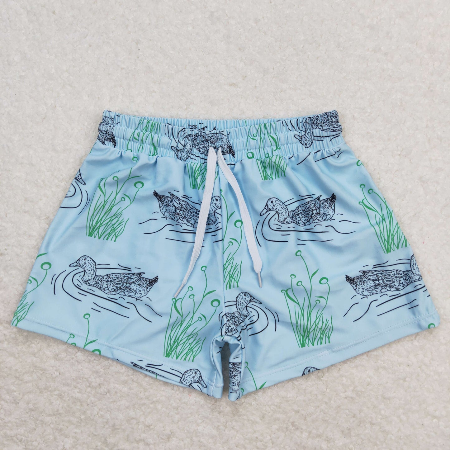 Sibling Baby Boys Hunting Ducks Trunks Shorts Bottom