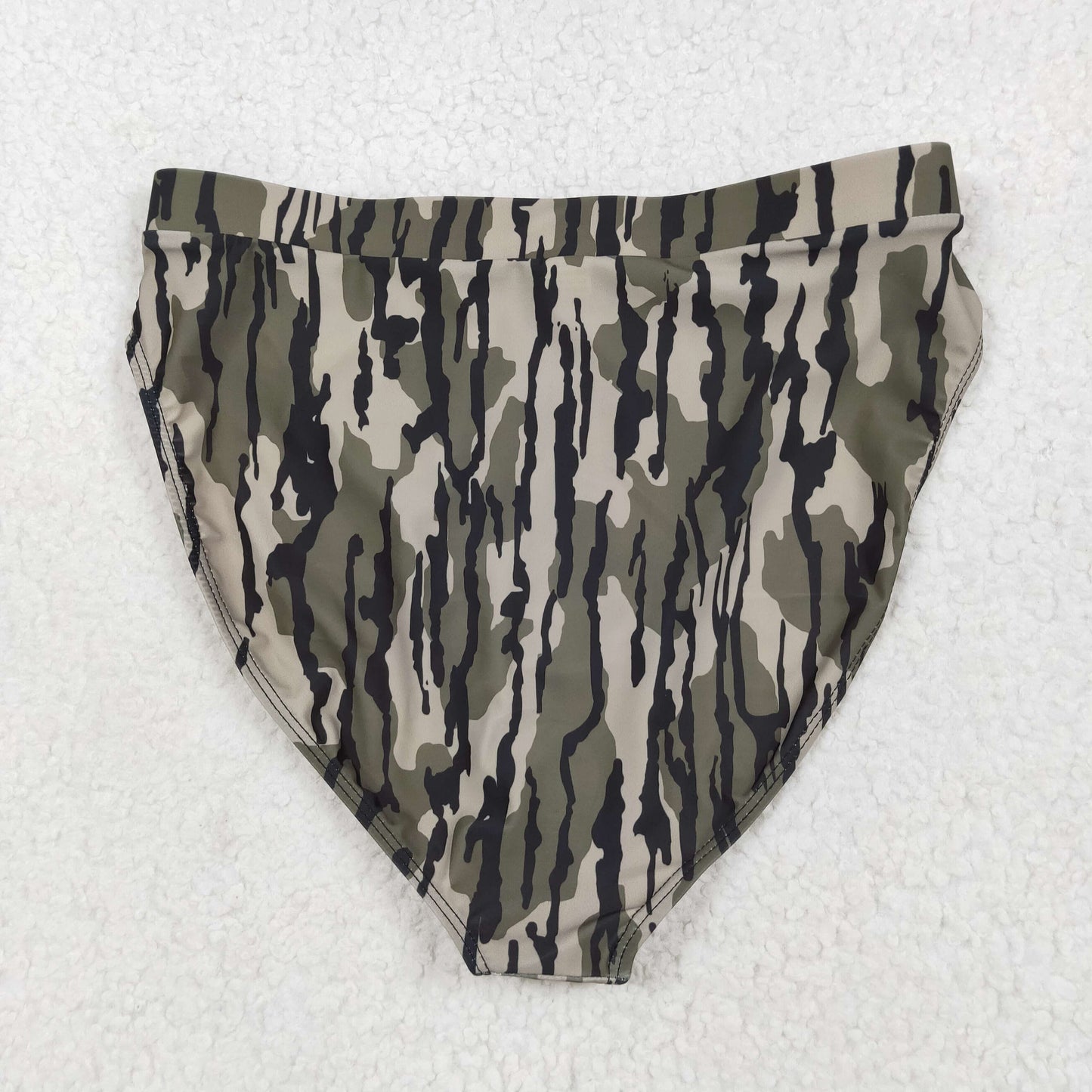 S0564 Adult Women Southern Olive Camo Swimming Bummies Shorts Bottom