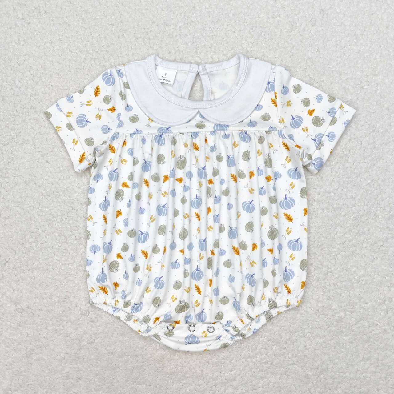 SR1698 baby boy clothes pumpkin toddler boy halloween bubble