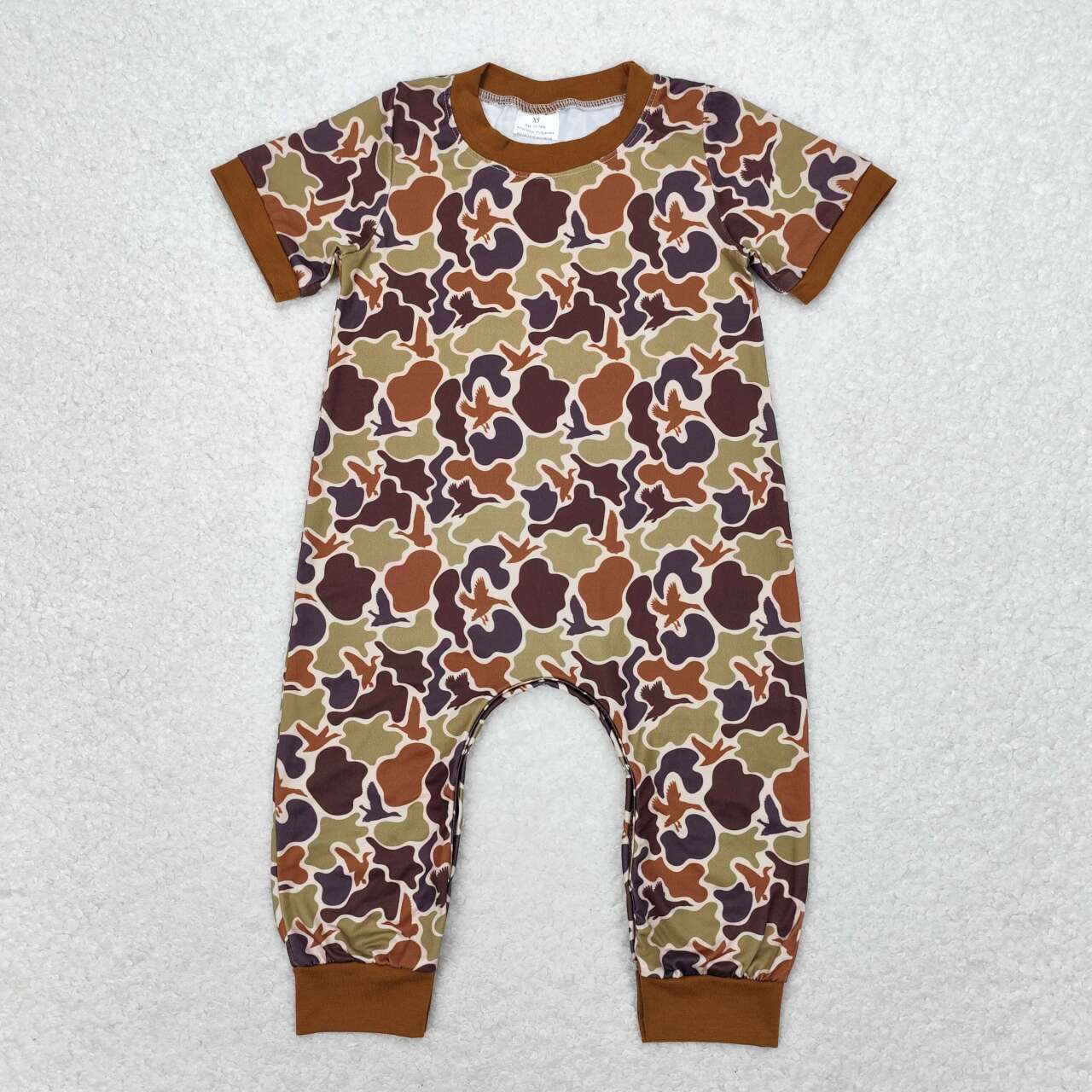 SR1814 baby boy clothes duck camouflage toddler summer rompers