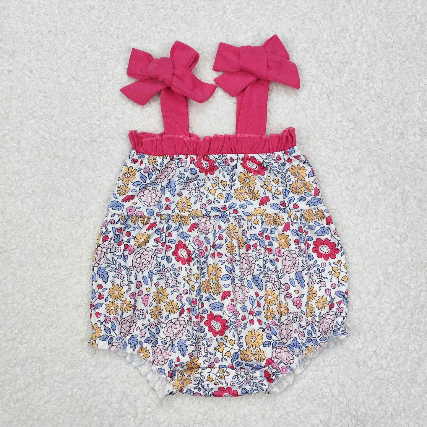 SR2277 baby girl clothes floral girl summer bubble