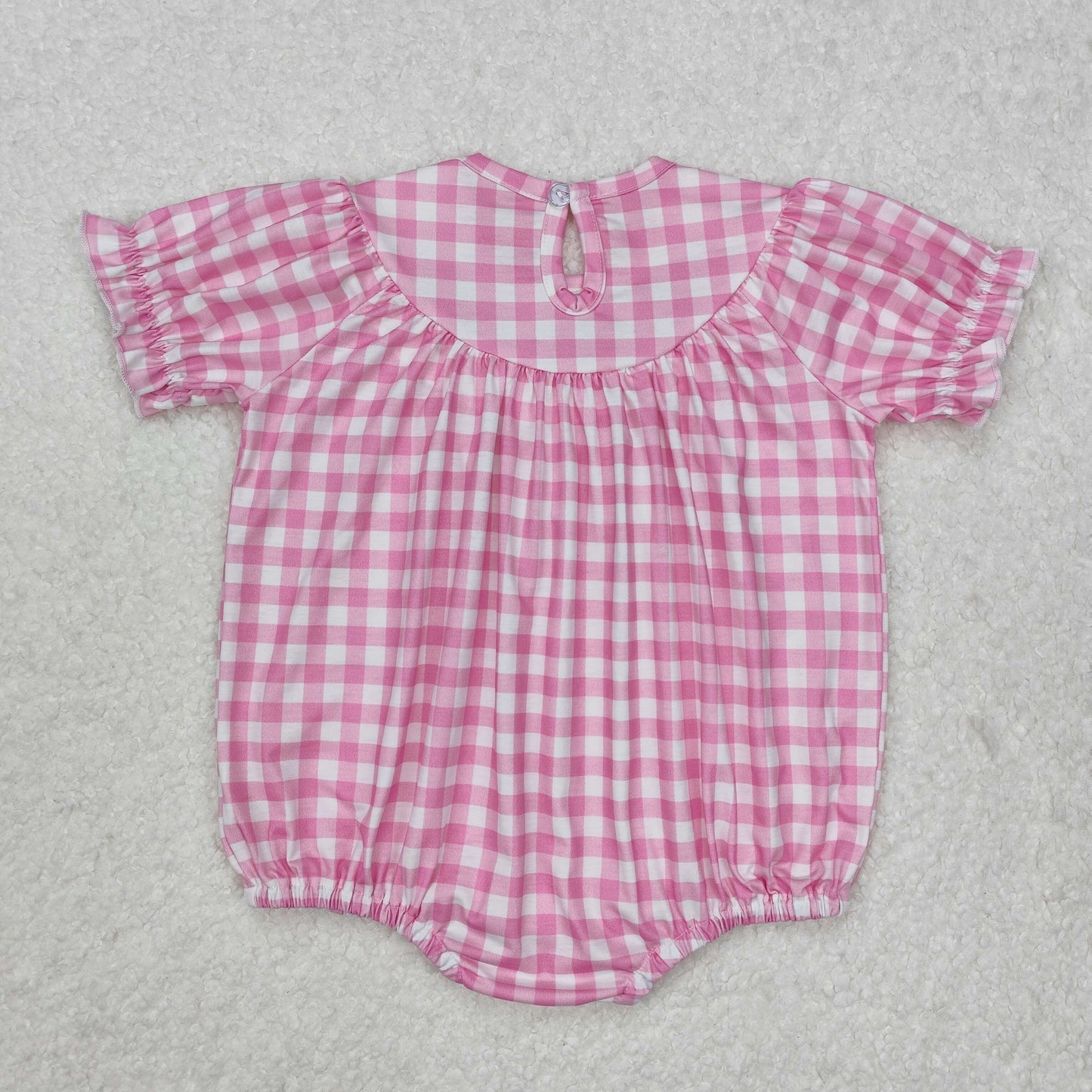 SR2325 baby girl clothes embroidery smocked bows toddler girl summer bubble