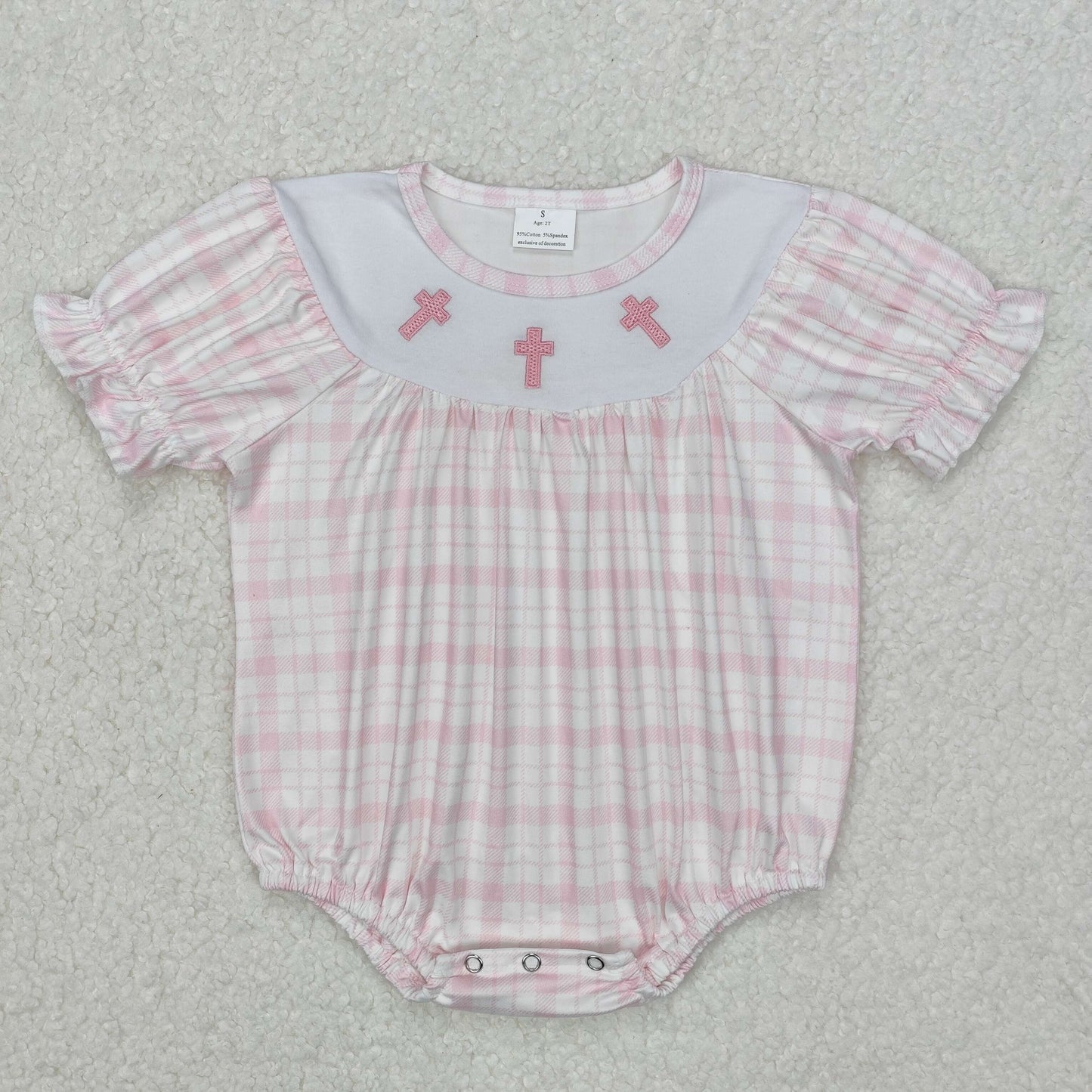 SR2504 baby girl clothes cross girl easter summer bubble