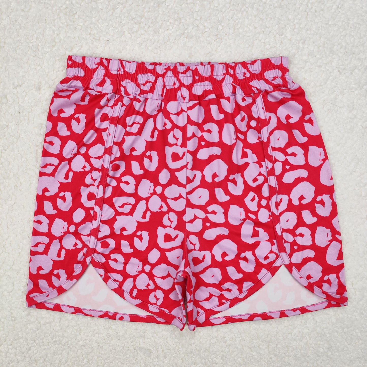 SS0382 adult clothes pink leopard print adult women summer shorts
