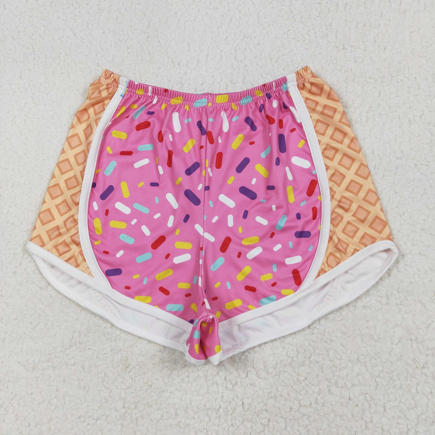 Mama and Me Colorful Leopard Sprinkles Yoga Active Shorts Bottoms