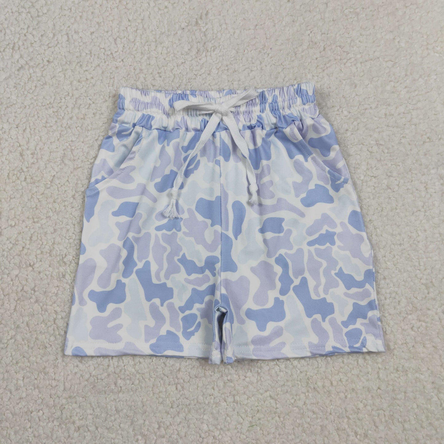 Sibling Baby Boys Southern Team Camo Print Shorts Bottom