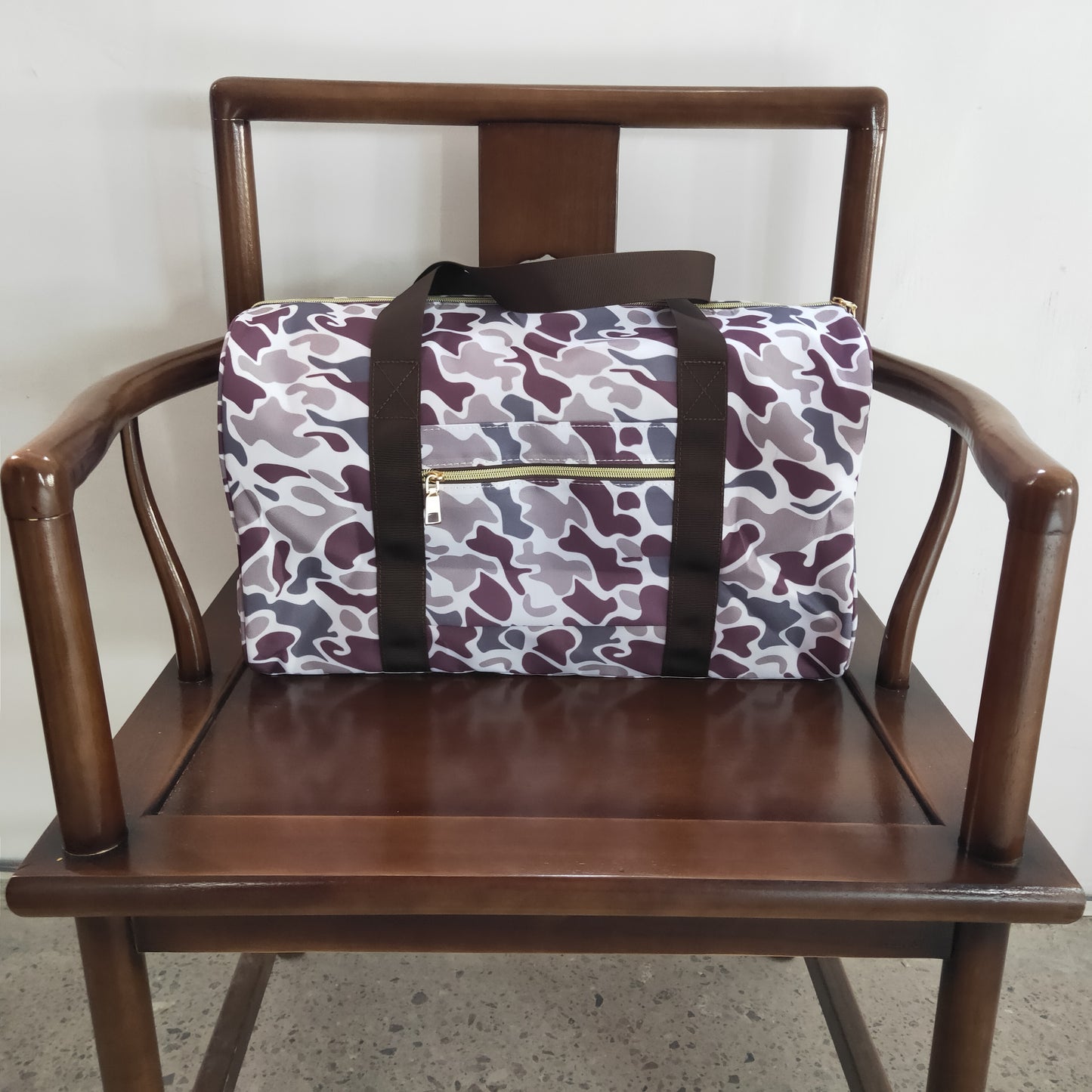BA0034 Lavender Camouflage Gym Bags Traveling Bags