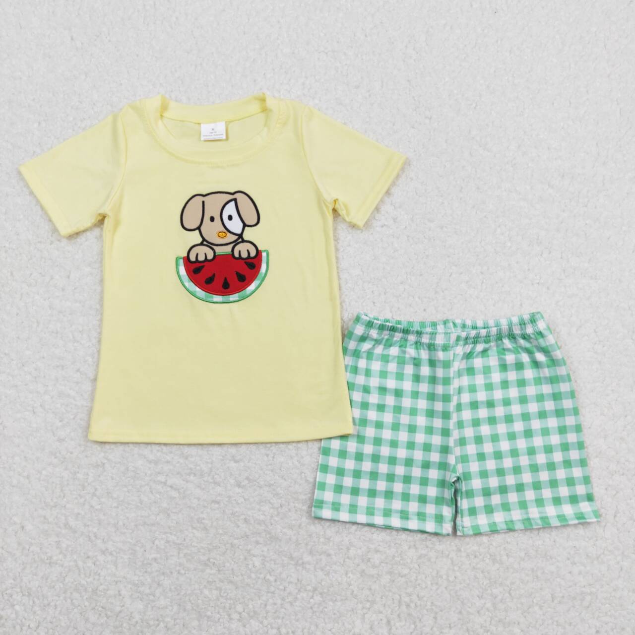 BSSO0446 boy summer shorts watermelon dog toddler boy summer outfits