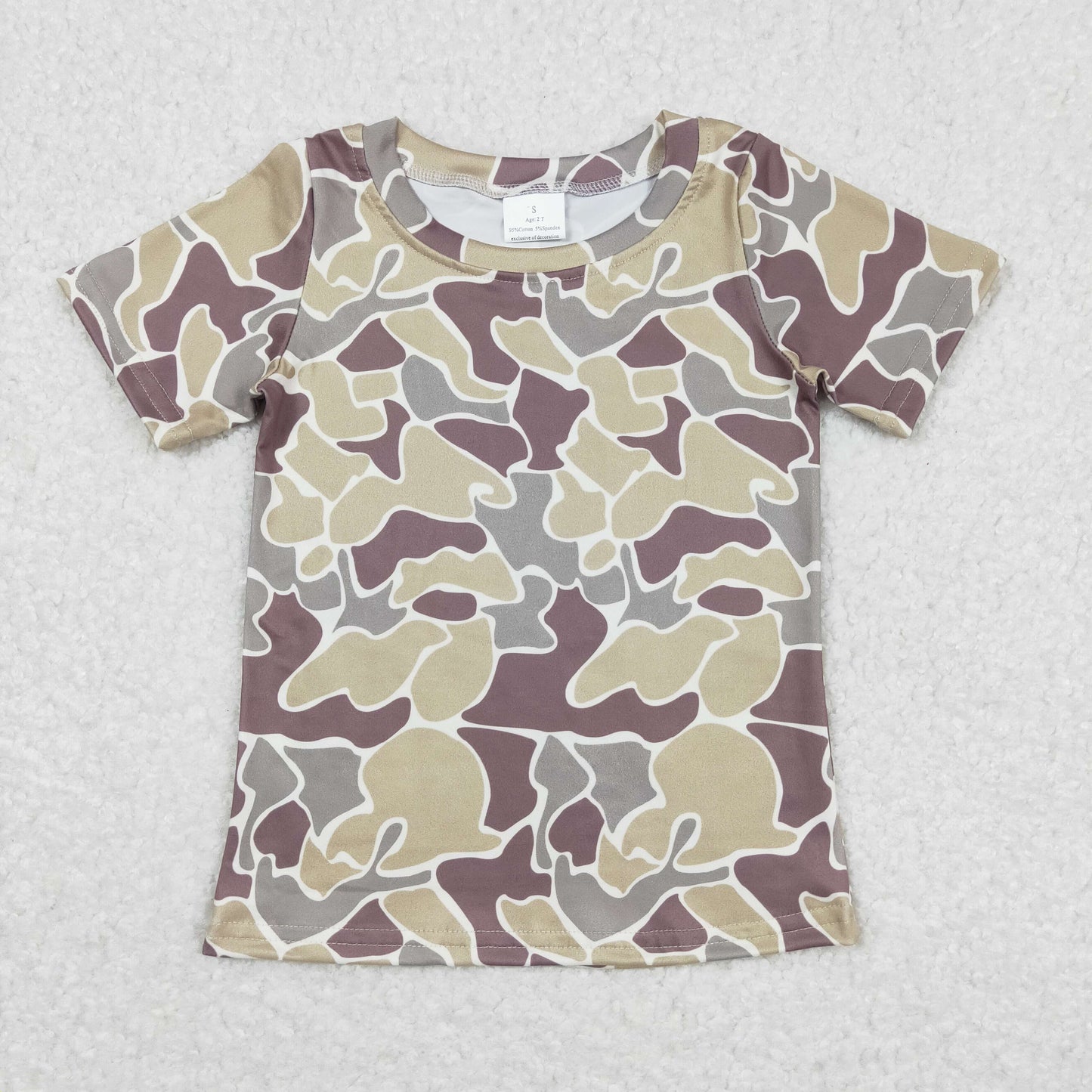 BT0622 baby boy clothes camouflage boy summer tshirt
