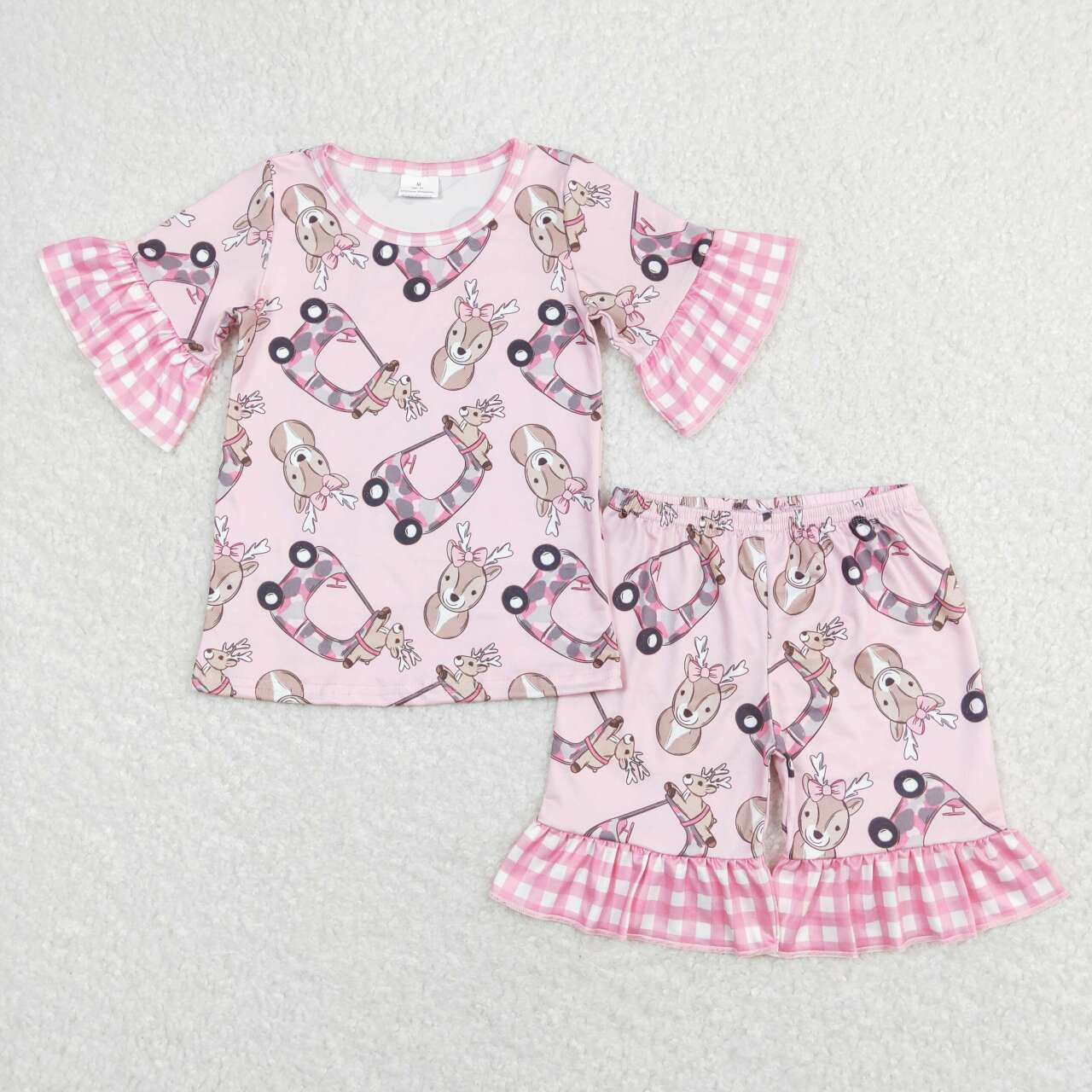 GSSO0401 baby girl clothes girl easter pajamas set